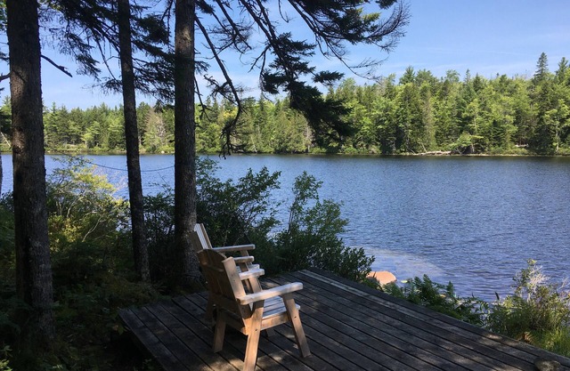 Secluded Lakefront, Dog-Friendly Cabin with Canoe, 7 Miles from the Ocean