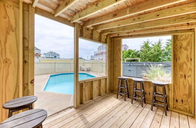 Semi oceanfront Avon home w/private pool, hot tub, elevator, & rec room!