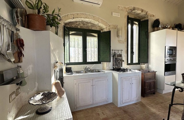Sicilian villa surrounded by greenery