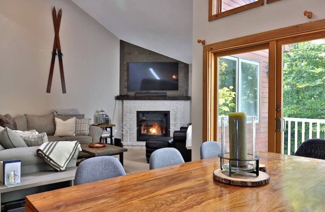 Ski Condo With Direct Slope Access and Cozy Fireplace