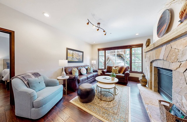 Ski in/out mountain getaway with pool, hot tub, & balcony - steps to the slopes
