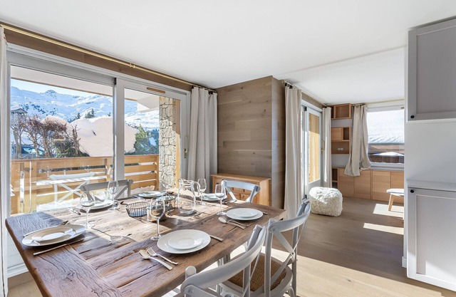 Ski-In/Ski-Out Apartment in Méribel with Terrace, Near Lift