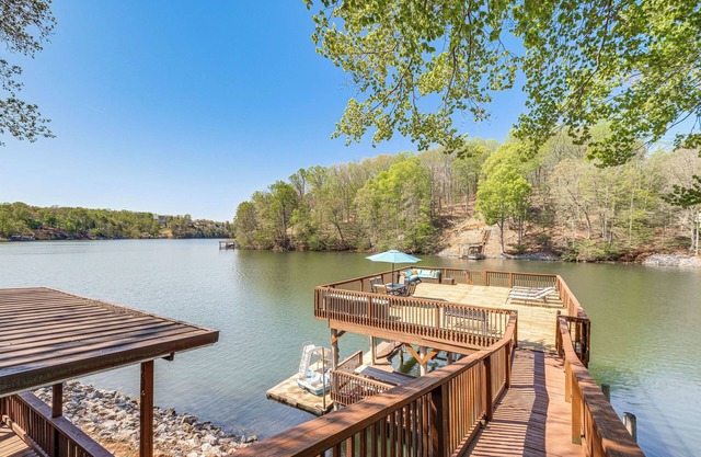 Smith Mountain Lake House w/2-Story Boat Dock!