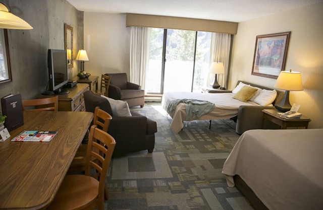 Snowbird slopeside studio unit with stunning mountain views!