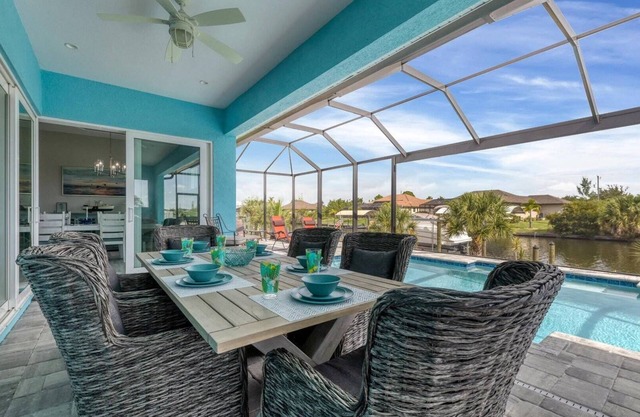 South Gulf Cove 3 Bedroom Canal Pool Home