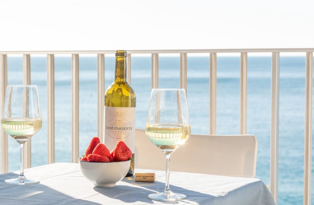 Spacious apartment, with views, bright, renovated and in front on the beach!