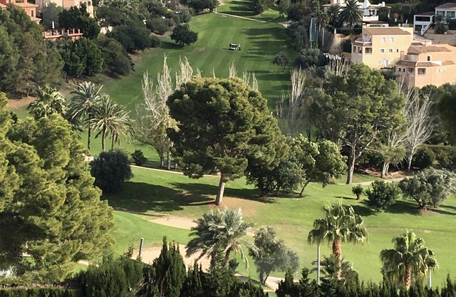 Spacious duplex, beautiful view of the golf course and sea. 120 m2. 5 mn from the beach