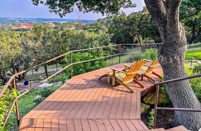 Spacious home with scenic balcony views and fenced in yard