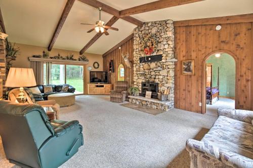 Spacious Lakefront Home with Patio and Boat Dock!