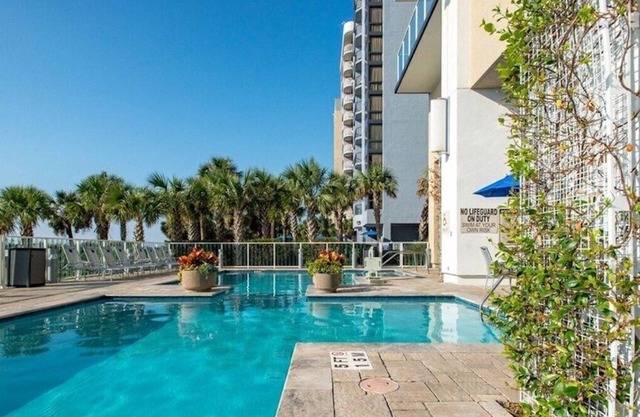 Spacious two bedroom suite at Ocean 22 by Hilton, oceanfront resort. Book now!
