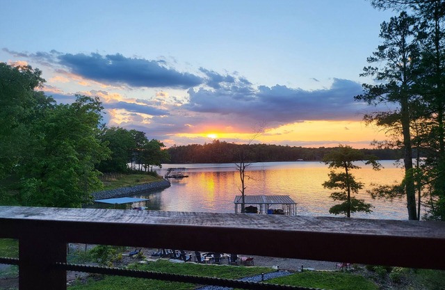 Spend a weekend on Lake Blue Ridge and enjoy a campfire by the lake