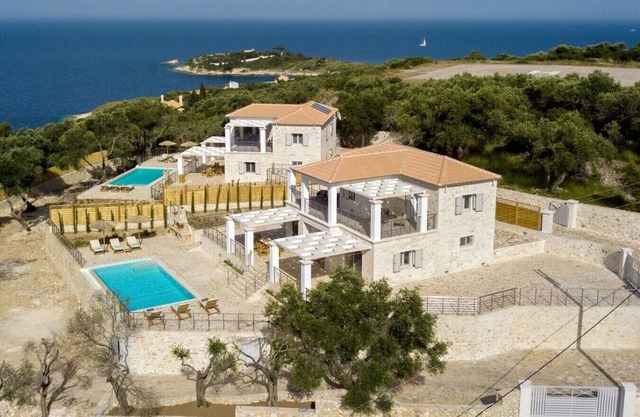 Stone Villa with Infinity Pool & Sea Views