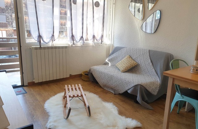 Studio 24m2 Praloup 1600 (50m from the slopes and the shopping mall)