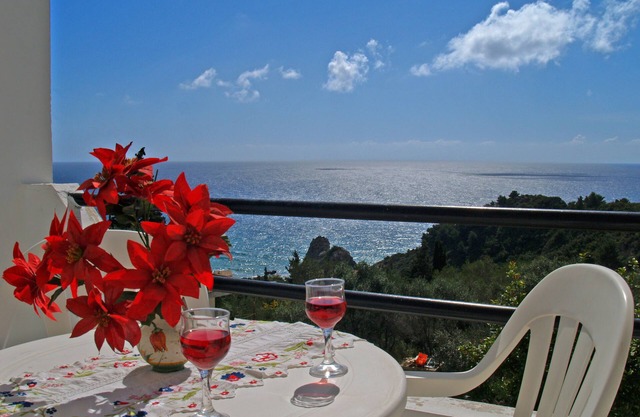 Studio Apartments Swimming Pool and sea View on Pelekas Beach