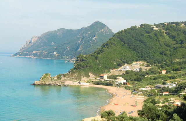 Studio Apartments With Large Swimming Pool and Sea View at Pelekas Beach Corfu