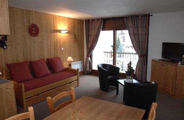Studio cabine confort 4 pers, balcon sud, centre de Valloire, proche remontées et loisirs - FR-1-263-380