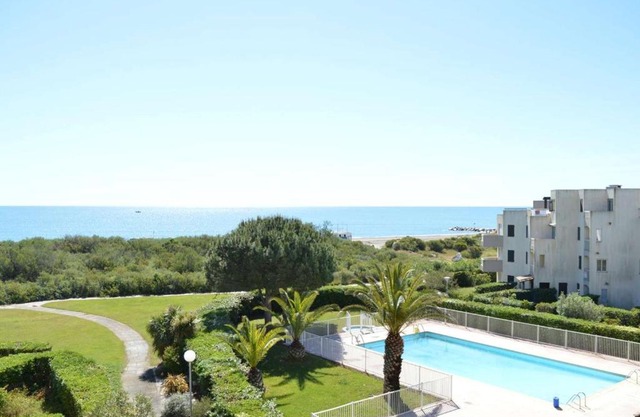 Studio cabine 4 pers, piscine, parking, proche plage, St Cyprien - FR-1-225D-152