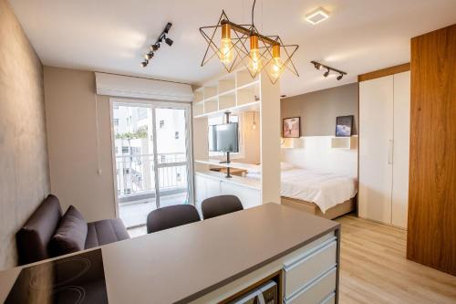 Studio com WI-FI e sofá-cama próximo do metrô