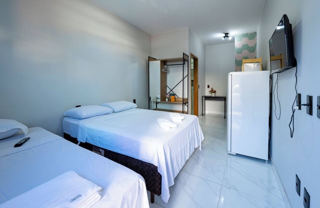 Studio equipado na área central com Wi-Fi