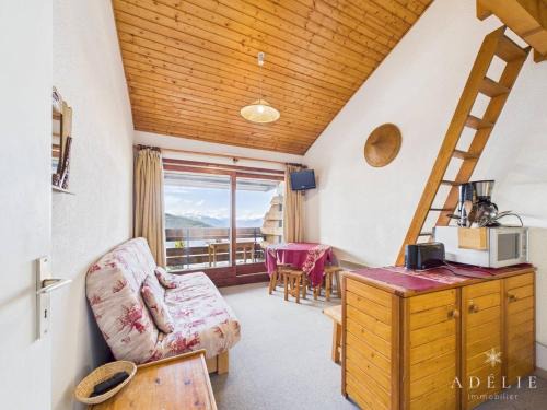 Studio mezzanine cosy, balcon plein sud, quartier calme, proche pistes et commerces, navette gratuite - FR-1-398-554