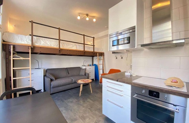 Studio rénové lumineux proche plage et marché, 4 couchages, balcon, La Baule - FR-1-245-46