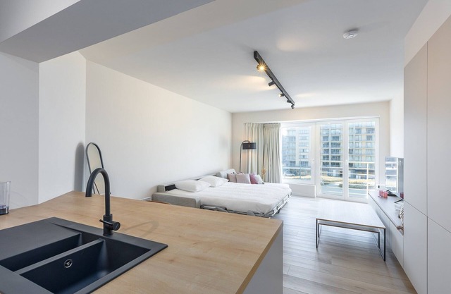Studio with sea and casino views.