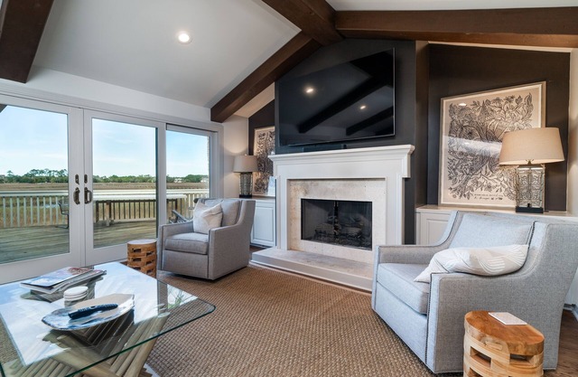 Stunning 4 Bed/3.5 Bath w/Panoramic Marsh Views! Dock! Amenity Cards!