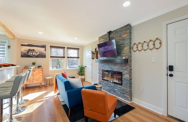 Stylish 2BR with King Bed, Coffee Bar, Smart TVs, Spa Shower, and Great WiFi