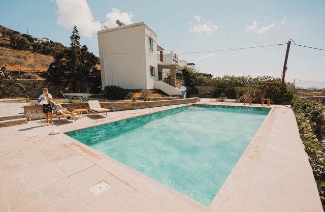 Stylish and traditional cycladic house