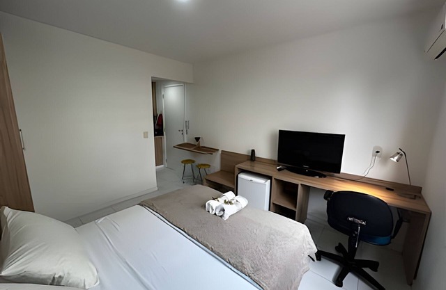 Suite with mini kitchen and pool