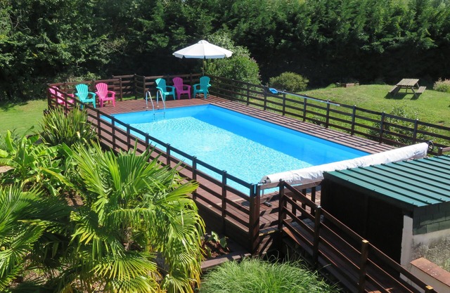 Sunny gite with large private garden, shared heated pool for the perfect holiday
