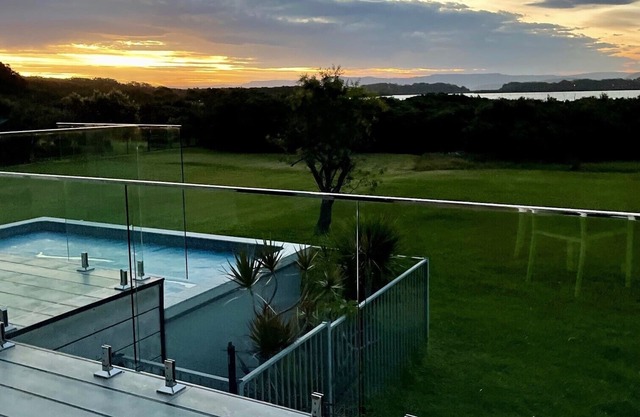 Sunset , beaches on absolute estuary waterfront