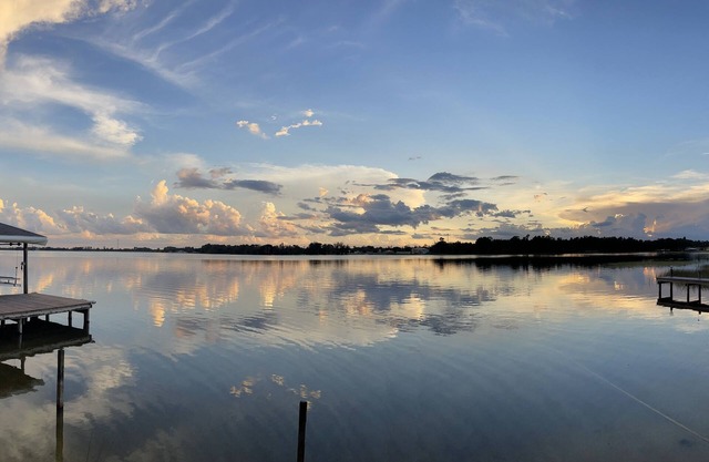 Sunset glow at Lake Grassy