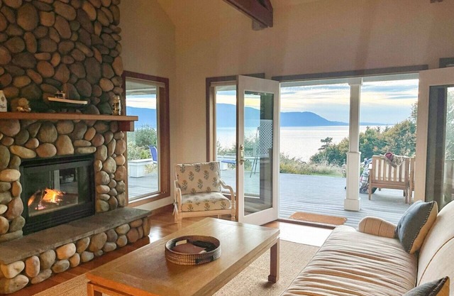 Sunset, Water Views with Hot Tub, Large Deck, and Privacy