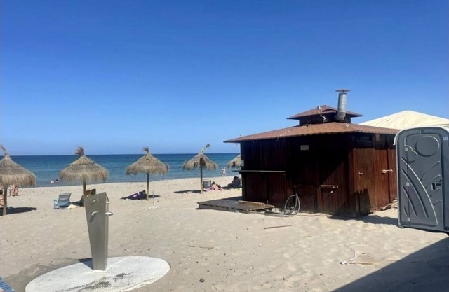 Super modern, new, comfortable studio - first line of the Mediterranean Sea -.