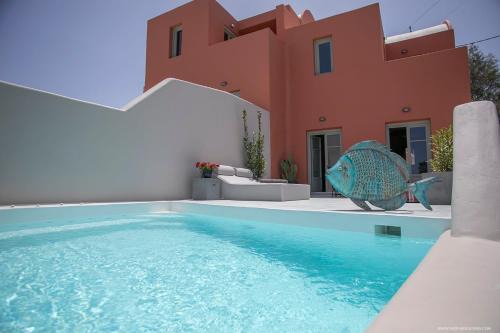 Superior Santorini Villa 2 Bedroom Villa Private Jetted Pool & Amazing Sea And Sunset Views Finikia