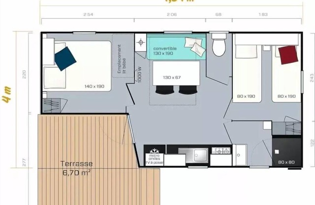 The Pascalounet * - Mobilhome STANDARD 5 people