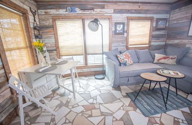 The Shell Cabin is a place to relax and enjoy the beach!