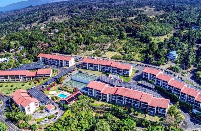 The "Three Palms" condo at Kona Coffee Villas
