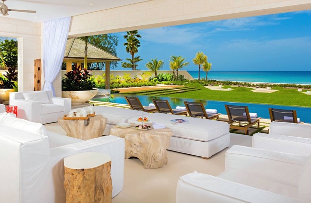 This beacfront villa is striking and stylish, Contemporary and beautifully designed and furnished.