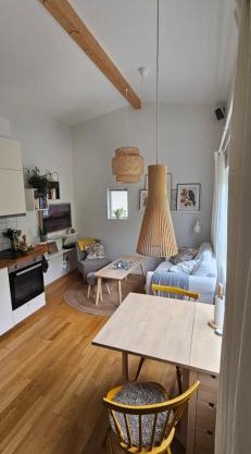 Tiny grey house with loft, 15 min from city center