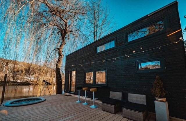 Tiny house at Secret Lake Prague magic place relaxation & wellness