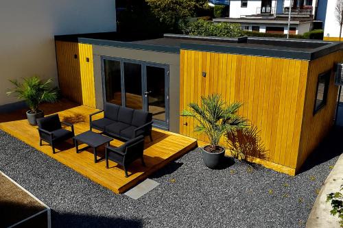 Tiny house with large terrace near old town