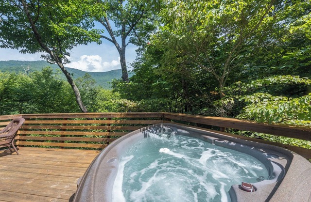 Tree Top Too | Montreat Home with Grill, Hot Tub & Partial Mountain Views!