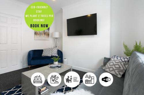 Two Bedroom House By Littlepiggyrentals Short Lets & Serviced Accommodation Chesterfield Central With Free Parking