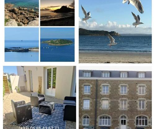 TY SAM Bretagne - Bel appartement maison RDC Terrasse T3-T4 proche plages et commerces