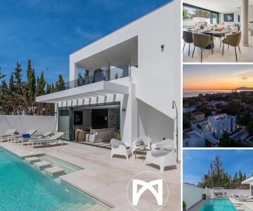 VACATION MARBELLA I Villa Marbesa White Pearl, Two Private Pools, 3min walk to the Beach, Fastest WiFi, Built in 2024