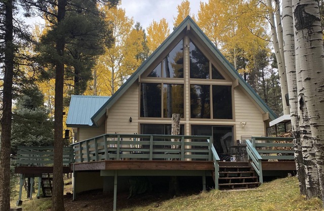Very Private and secluded from other cabins Cool down in the summer Mountains !