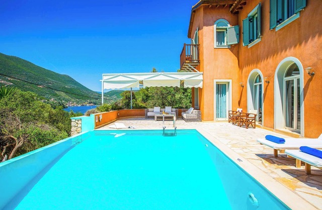 Villa Agapi - Beautiful Sea Views, Private Pool, Jetty & Lovely Peaceful Terrace