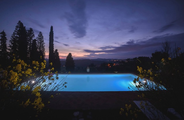 Villa Claro Chianti "il Cipresso" barn with use of pool 7 beds